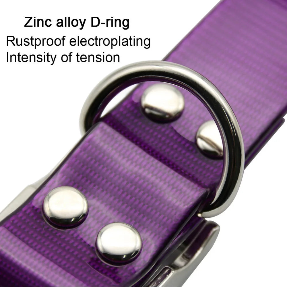 Waterproof TPU Dog Collar – Easy Clean, 7 Colors