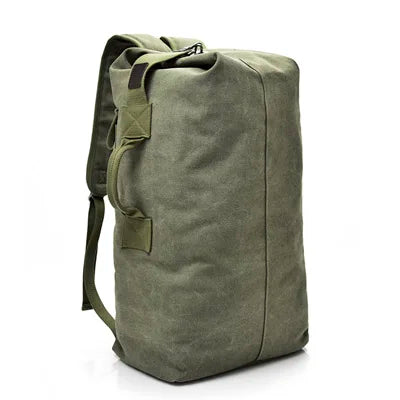 Large Canvas Travel Backpack – Men's Mountaineering Duffel Bag