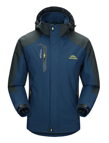 Men's Outdoor Hiking Windbreaker Jacket – Waterproof Hooded Coat