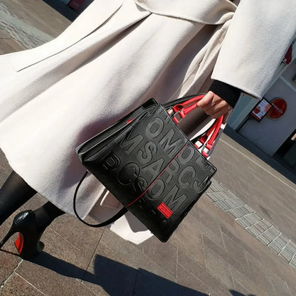 PU Leather Tote Handbag for Women – Large Capacity Crossbody Bag