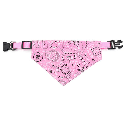 Pet Bandana Collar Scarf – Adjustable Washable Dog & Cat Neck Accessory