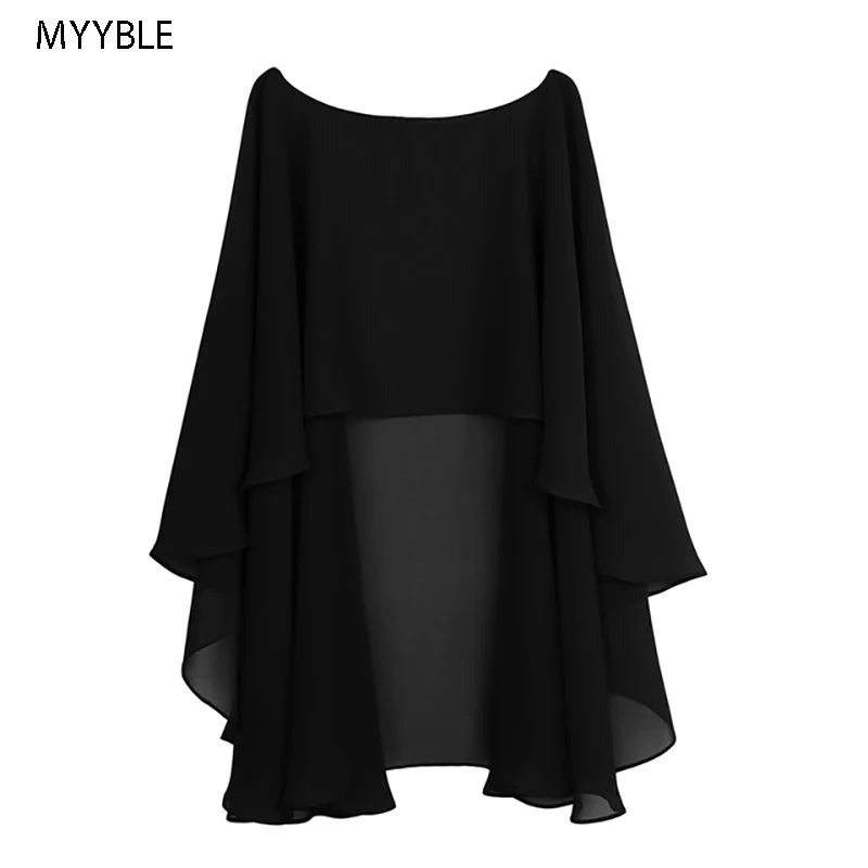 Women's Chiffon Bridal Bolero Shrug – Wedding Cape & Shawl
