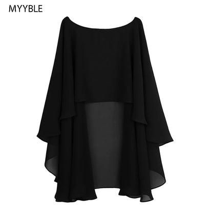 Women's Chiffon Bridal Bolero Shrug – Wedding Cape & Shawl