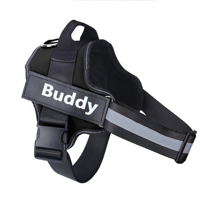 Personalized No-Pull Dog Harness – Reflective Breathable Vest for Small to Large Dogs