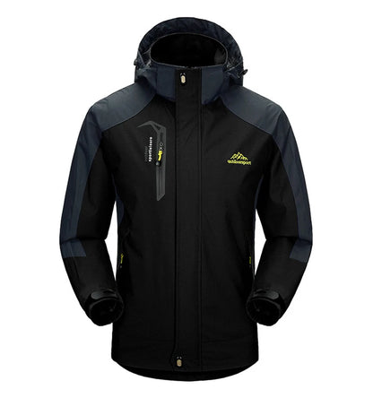 Men's Outdoor Hiking Windbreaker Jacket – Waterproof Hooded Coat