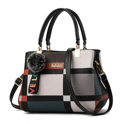 Plaid Luxury Handbag for Women – Designer Shoulder & Crossbody Bag
