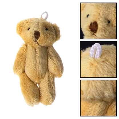 Mini Kawaii Teddy Bear Plush Toys – Set of 5 Pearl Velvet Stuffed Dolls