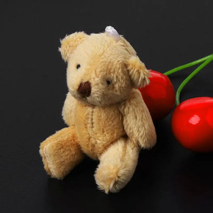 Mini Kawaii Teddy Bear Plush Toys – Set of 5 Pearl Velvet Stuffed Dolls