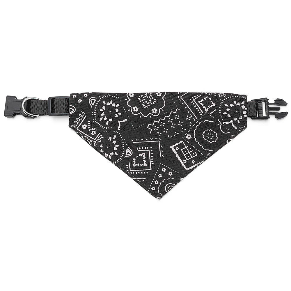 Pet Bandana Collar Scarf – Adjustable Washable Dog & Cat Neck Accessory