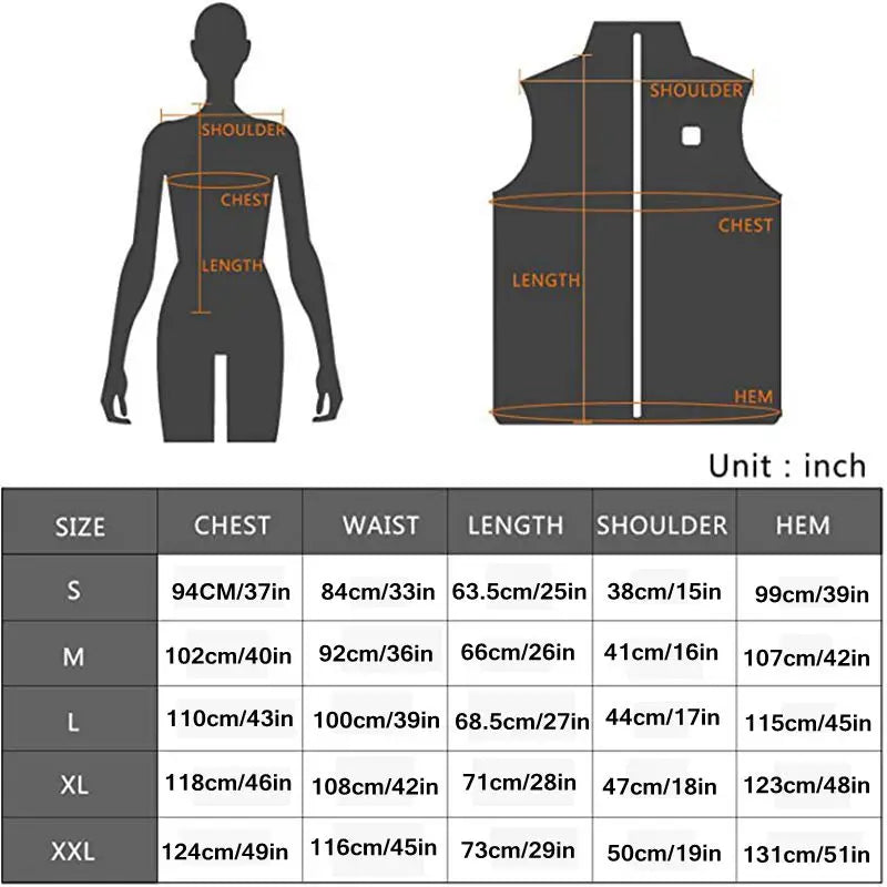 Women's USB Electric Heated Vest – Infrared Thermal Warming Jacket
