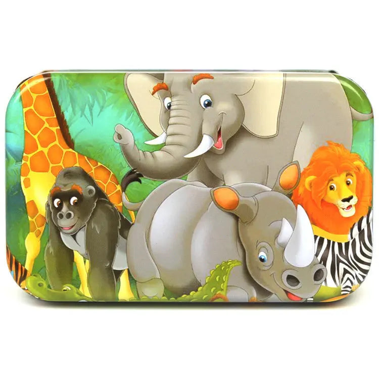 60-Piece Wooden Jigsaw Puzzle for Kids – Cartoon Ocean Animals