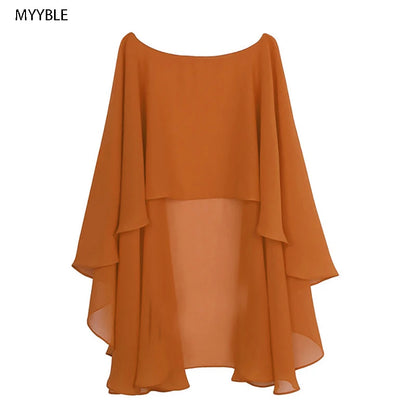 Women's Chiffon Bridal Bolero Shrug – Wedding Cape & Shawl
