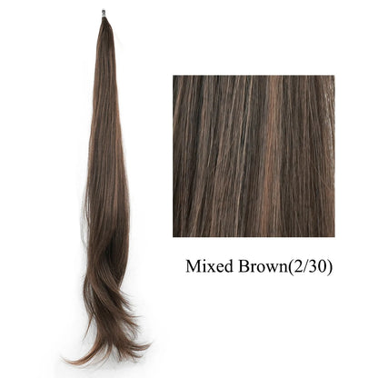 Ponytail Hair Extension - 32" Long Layered Synthetic Wrap Hairpiece