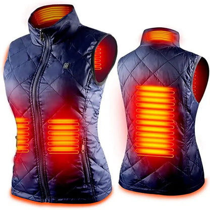 Women's USB Electric Heated Vest – Infrared Thermal Warming Jacket