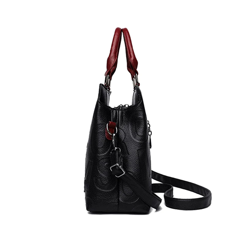 PU Leather Tote Handbag for Women – Large Capacity Crossbody Bag