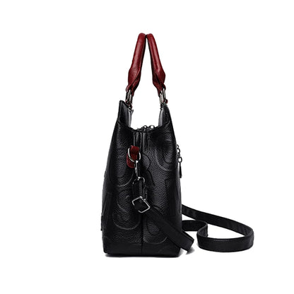 PU Leather Tote Handbag for Women – Large Capacity Crossbody Bag