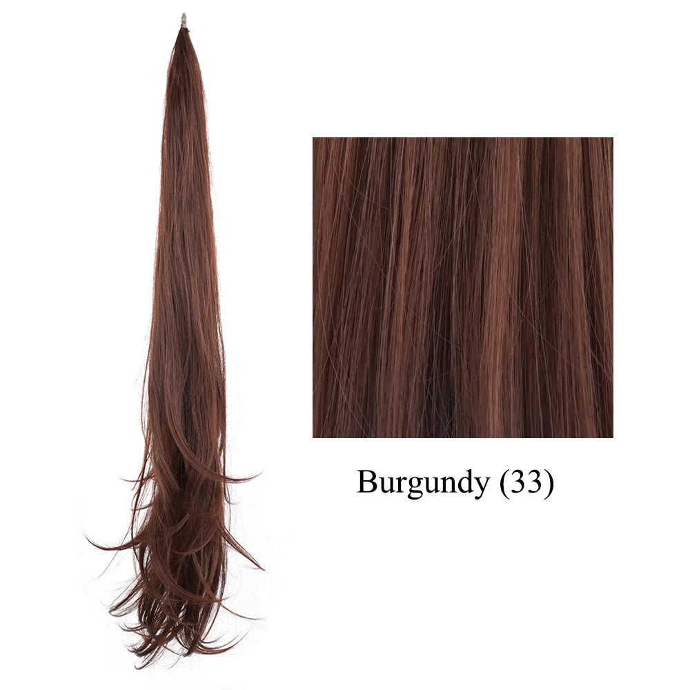 Ponytail Hair Extension - 32" Long Layered Synthetic Wrap Hairpiece