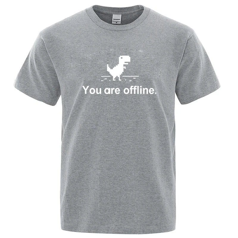 Funny Dinosaur Graphic T Shirt Cotton Blend Casual Tee