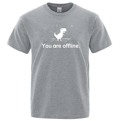 Funny Dinosaur Graphic T Shirt Cotton Blend Casual Tee