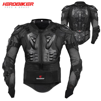 Motorcycle Jacket with Full Body Armor Protection – Men S-5XL