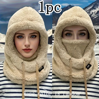 Winter Fleece Balaclava Hood Hat with Face Mask