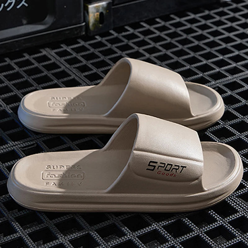 Big Size Summer Slippers Men Women Eva Soft Bottom Indoor Home Slides Sandals Light Beach Shoes Male