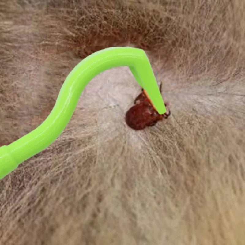 Tick Remover Hook Tool for Dogs & Cats – Flea & Louse Extractor