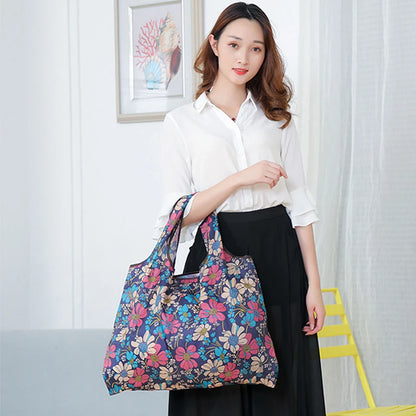 Reusable Foldable Shopping Tote Bag – Large Capacity Grocery Bag