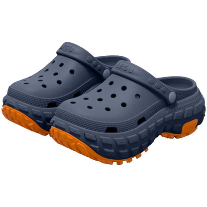 Men's Thick-Sole Perforated Clogs – Non-Slip Summer Sandals