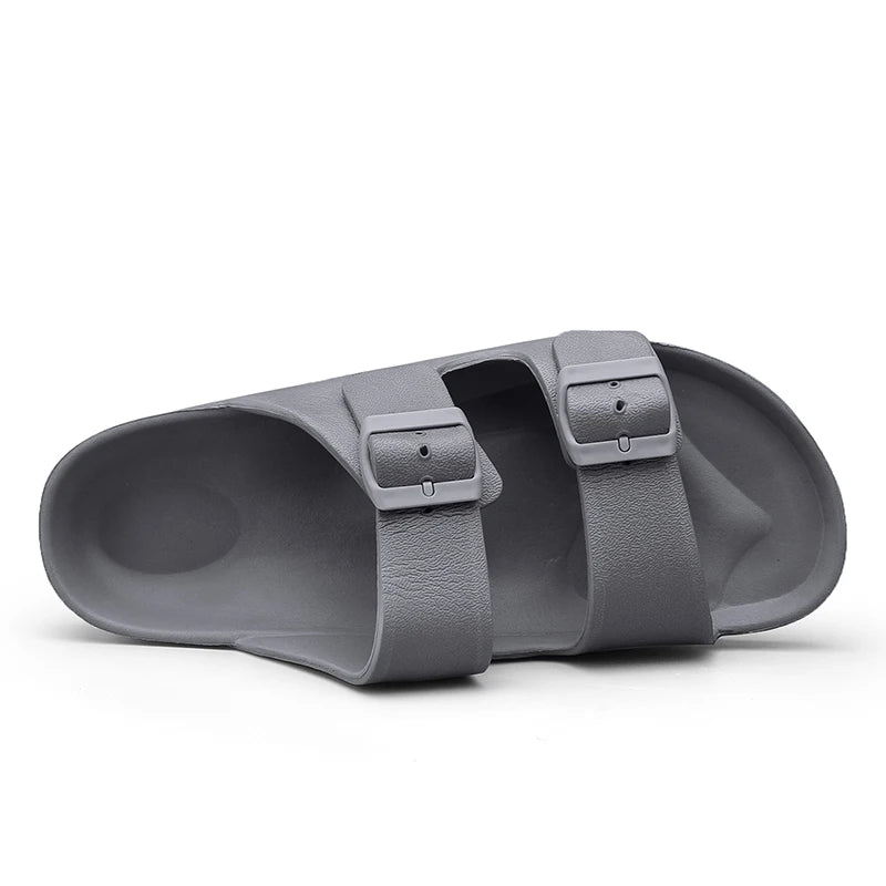 Summer Adjustable Soft Slides Slippers Men Flat Eva Lightweight Anti Slip Size 34-47 48 49