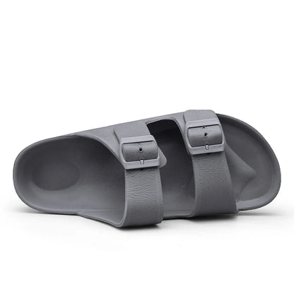Summer Adjustable Soft Slides Slippers Men Flat Eva Lightweight Anti Slip Size 34-47 48 49