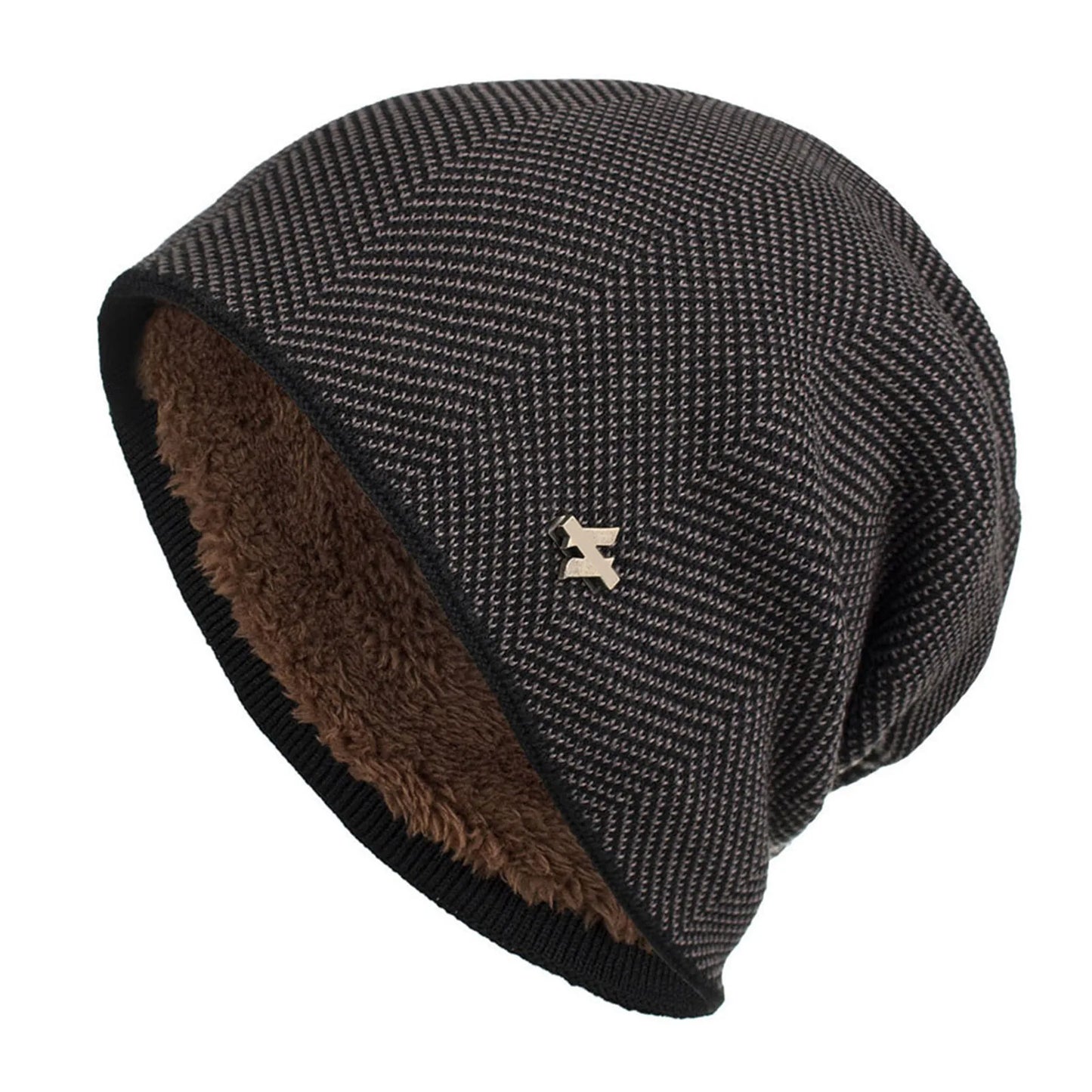 Fleece-Lined Knit Beanie – Warm Winter Hat for Men & Women