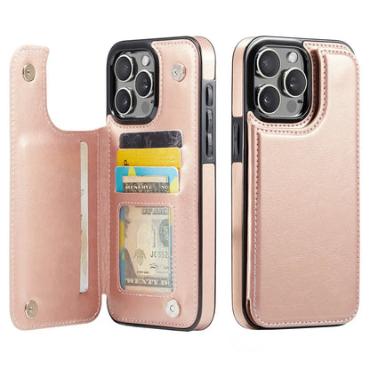 Wallet Card Holder Case Iphone 16 15 14 13 12 11 Pro Max Xs Xr Leather Cover
