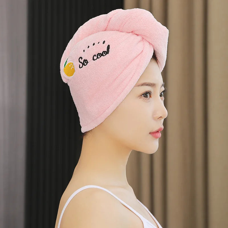 Microfiber Hair Towel Wrap – Quick Dry Turban for Women