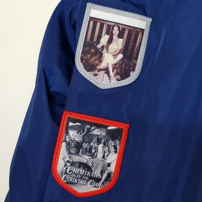 LDR Racing Jacket with Patches – Navy Blue Unisex Zip-Up Coat