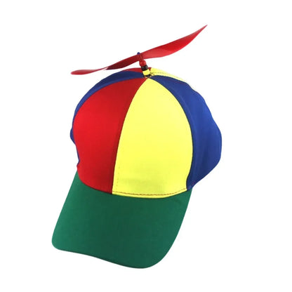 Propeller Beanie Hat – Funny Rainbow Helicopter Cap for Kids