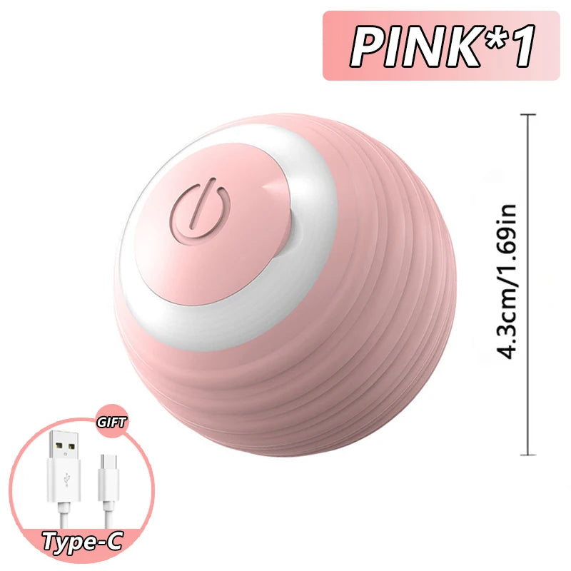 Interactive Cat Ball Toy with Spinning Tail – Self-Moving