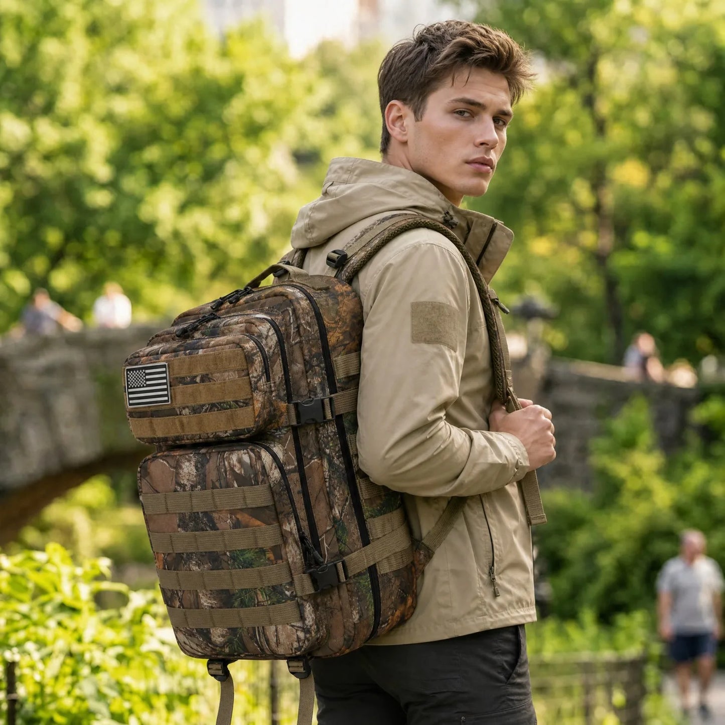 45L Tactical MOLLE Backpack – Large Capacity Travel & Outdoor Pack