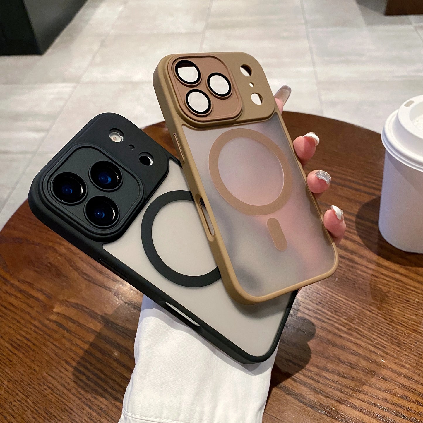Luxury Matte Magnetic Wireless Charge Case Iphone 17 Pro Max Air Lens Glass Film Clear Hard Bumper