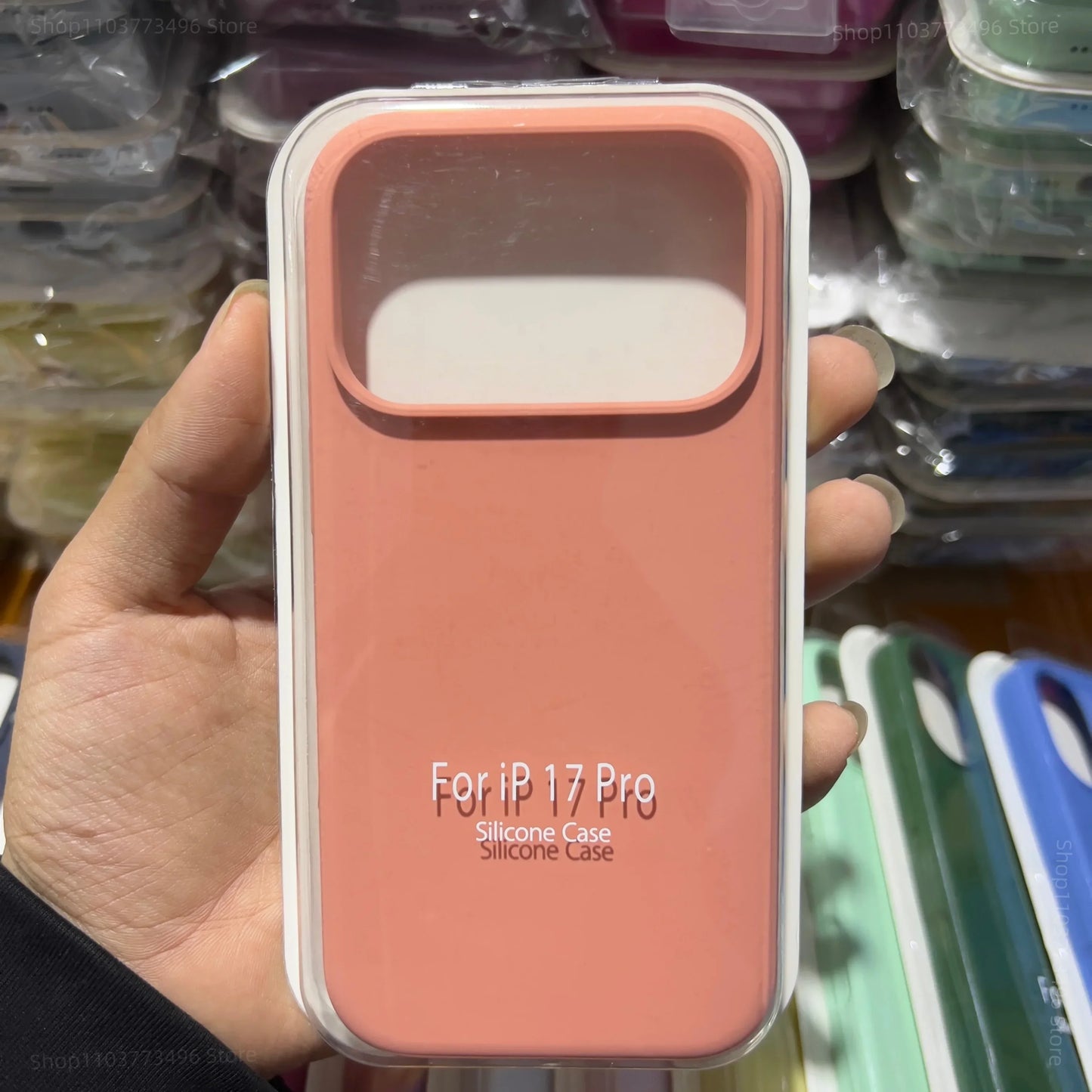 Official Liquid Silicone Skin Feel Case Iphone 17air 14 15 16 17 Pro Max Solid Candy Colour Color