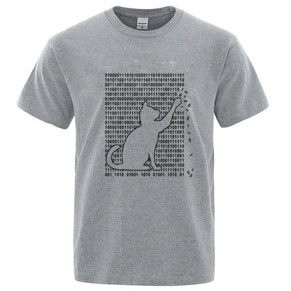 Cool Cat Graphic T Shirt Funny Cotton Blend Tee