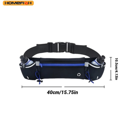 Running Waist Pack with 2 Water Bottles – Sports Fanny Pack