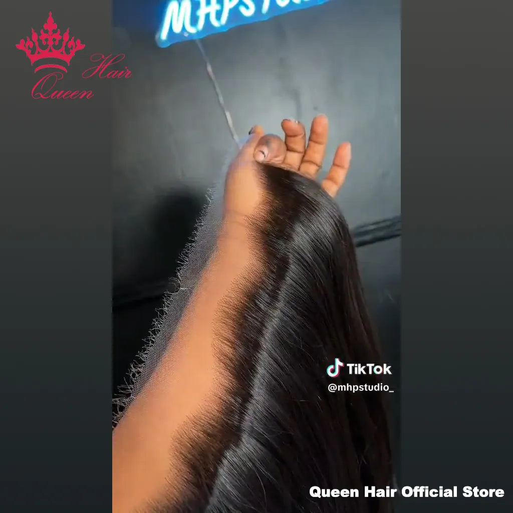Queen Hair Real Hd Frontal Closure Only Invisible Melt Skin Lace 13x6 13x4 4x4 4x6 5x5 6x6 7x7 Raw