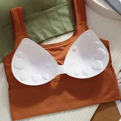 Seamless Sports Bra for Women – Breathable Crop Top for Yoga & Gym