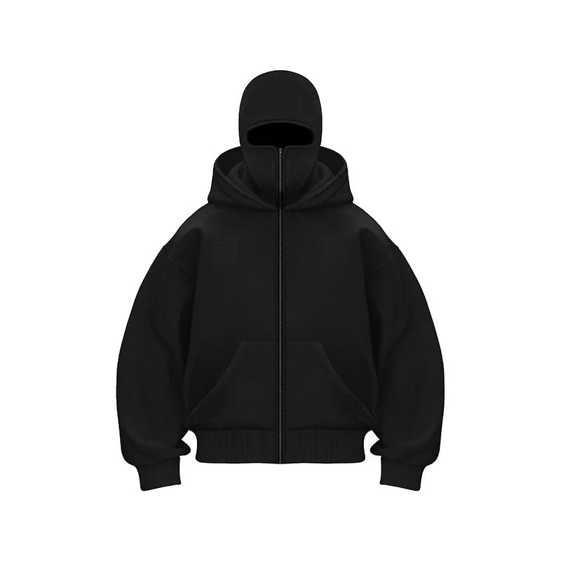 Labrador Graphic Double Layer Hoodie Goth Sweatshirt