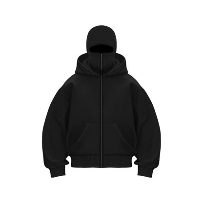 Labrador Graphic Double Layer Hoodie Goth Sweatshirt