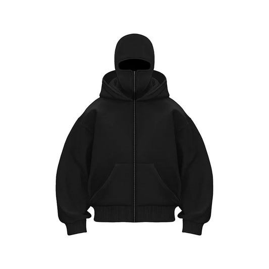 Labrador Graphic Double Layer Hoodie Goth Sweatshirt