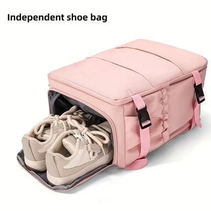 Multi-Pocket Lightweight Backpack with Adjustable Straps
