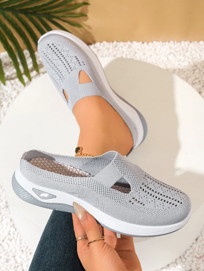 Women S Indoor Home Half Slippers Breathable Vent Design Slip Summer Casual Footwear