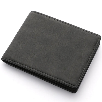 Slim Bifold Card Holder Wallet – Lightweight Leather Men's Wallet